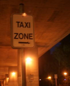IMG_9302 Taxi Zone sign at Rockridge Bart sation - where cab drivers have been ticketed