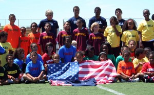 group1camp Group shot of campers after mock World Cup