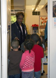 piedmont2 Brenda Brunner with children at Piedmont.