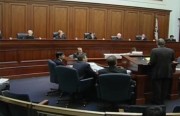 The state Supreme Court heard oral arguments in a lawsuit challenging Gov. Brown's plans to dissolve redevelopment agencies and divert their funds to school districts. Screenshot courtesy of www.calchannel.com, which webcasted the hearing Thursday.