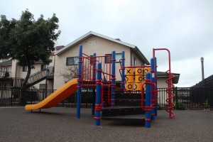IMG_4999_web ARRA funding paid for $11.2 in projects at public housing in Oakland, including rebuilding 12 playgrounds at Campbell Village and Peralta Villas in West Oakland.