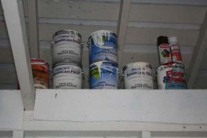 The no-VOC paints used in Edrington's house