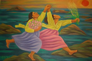 yongkimpaintingwomenfree Painting by Korean artist Young Kim
