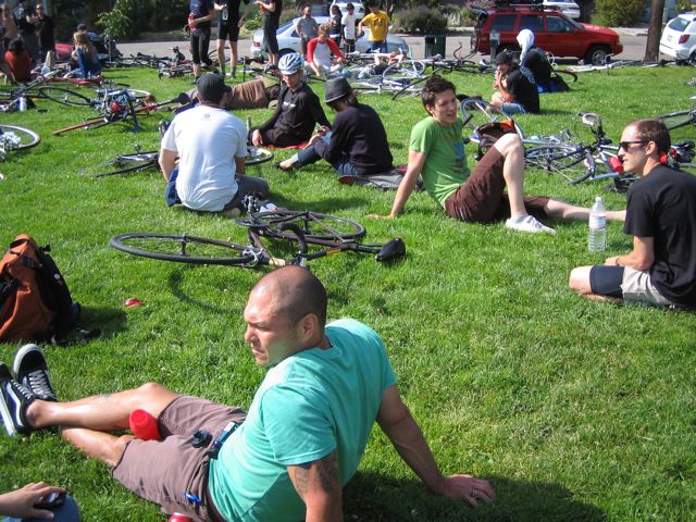Maxin' and relaxin' at the end of the race