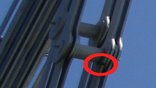 BRIDGECRACK_crack_service The red circles highlights the crack in the Bay Bridge. Photo courtesy BayBridgeInfo.org