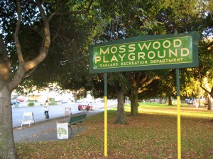Mosswood Park, located at West MacArthur Boulevard and Webster Street, is the nucleus of a diverse and changing neighborhood.
