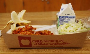 The meal served at Hoover Elementary School on November 12. 