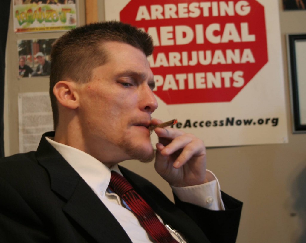 "If I wasn't smoking all the time, I'd be throwing up all the time." -Ryan Landers, 39, medical marijuana patient.