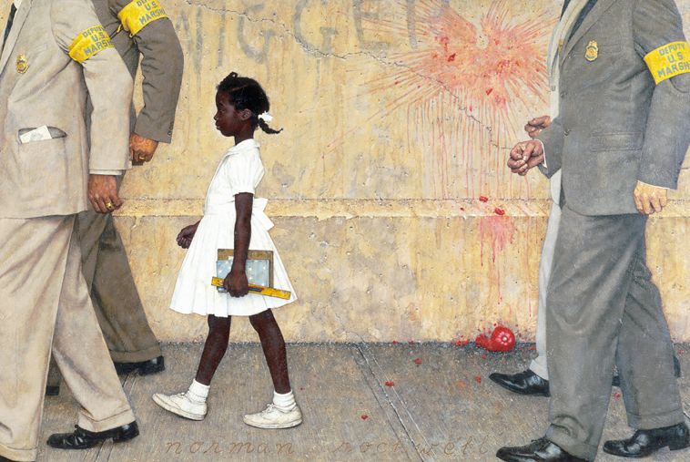 Norman Rockwell painting "The Problem We All Live With"