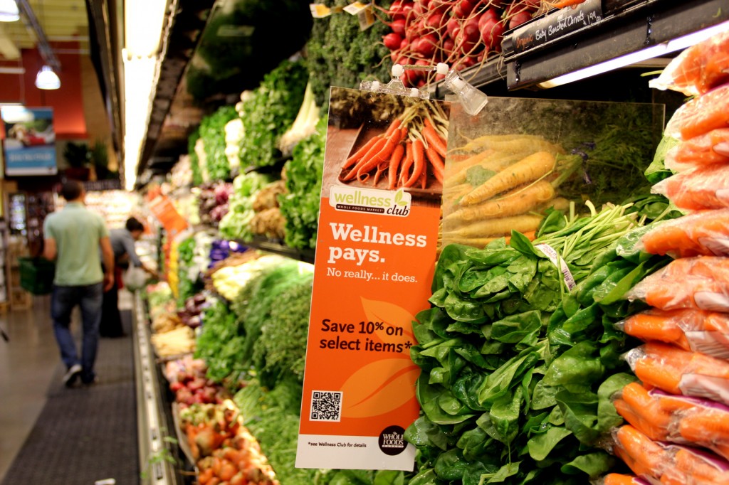 Lake Merritt shoppers can receive a 10 percent discount on healthy foods like produce if they sign up for Whole Foods' Wellness Club.