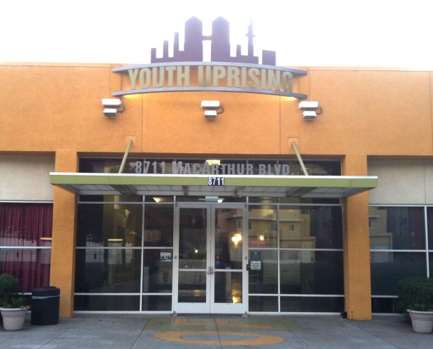 Volunteers transform slab of concrete in East Oakland into playground