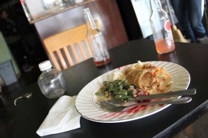 Thanksgiving special leftovers at The Breakroom Cafe.