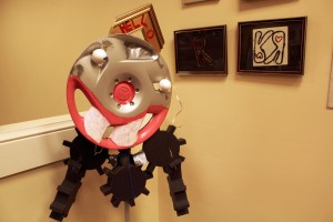 Students from the Spectrum Center gave a hubcap some personality in "Mr. Roboto."