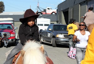 The Oakland Black Cowboy Association was on hand giving free horse and pony rides.