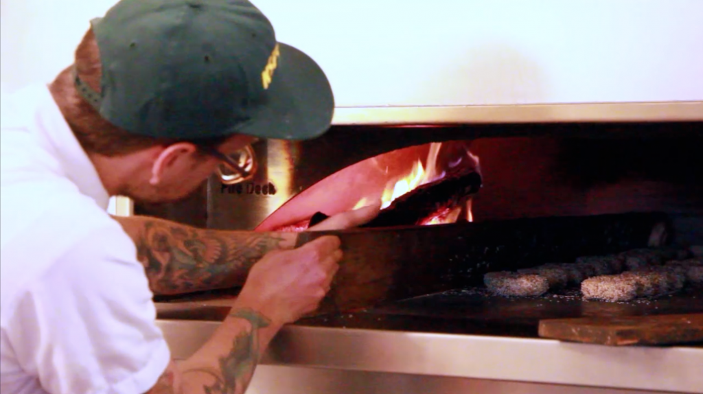 Beauty's bagels are baked in a wood-fired oven.