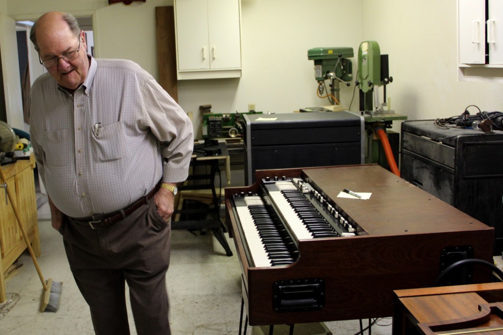 Bob Schleicher walks around his Hammond Clinic.