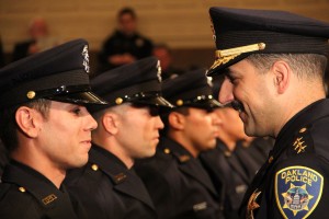 Officer Jeffrey Wildman stands at attention.
