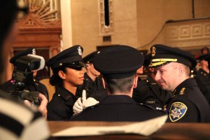 Chief of police and officer.