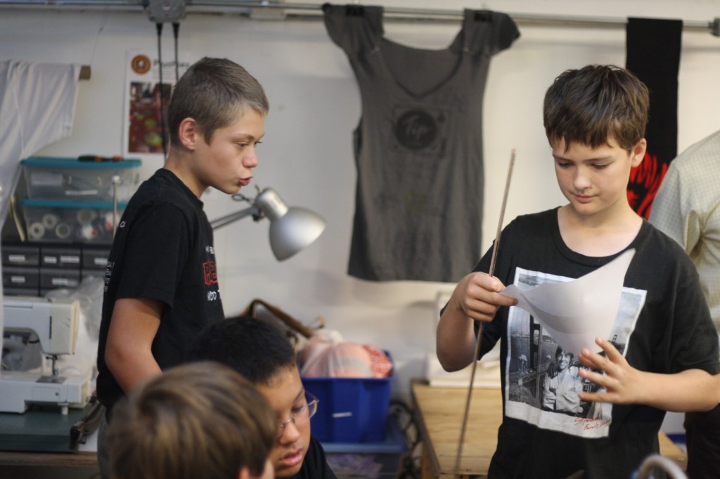 Hacker Scouts design the layout of the new studio.