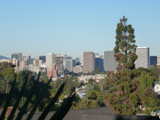 View of Downtown Oakland from Crocker Highlands. Photo by Roger Jennings.