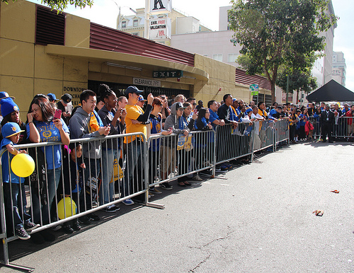 Warriors Fan Fest rally