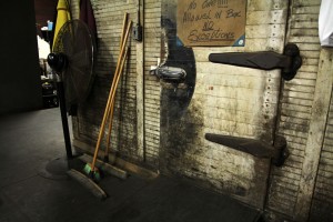 A storage room for produce