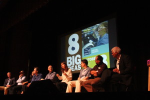 Eight scientists answered audience questions after their presentations.