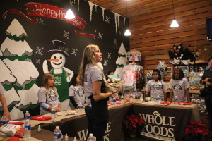 Ruby Beaupre teaches children healthy eating tips. Photo by Naomi Nishihara