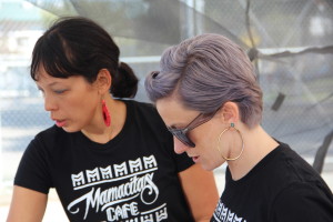 Mamacitas Cafe co-founders Renee Geesler and Shana Lancaster at the "Life is Living" festival in October.