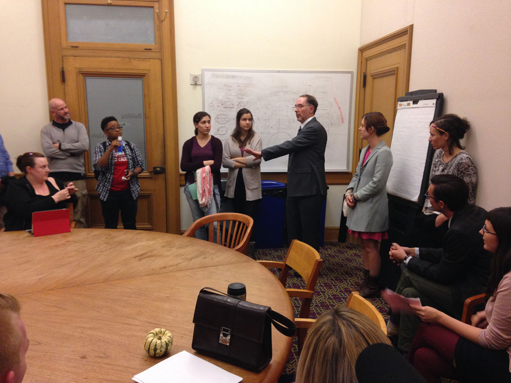 Nuisance Eviction Ordinance break-out meeting with sex worker advocates and concerned Oakland residents with Deputy City Attorney, Richard Illgen on November 5.
