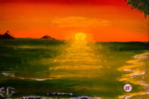 Oil Painting by Gene Goodin. Photo By Alsanosi Adam