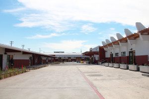 The courtyard of Vincent Academy offers more space than the previous facility.