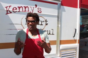 Ken Stuckey standing in front of his food truck.