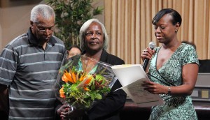 The Office of the City Attorney honored Yvonne Hudson-Harmon for 10 years of service to Oakland. Hudson-Harmon worked as Human Resources Manager and Legal Administrative Services Manager in the Office of the City Attorney. Photo by Mariela Patron.