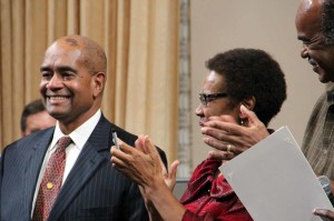 The Office of the City Attorney honored Chief Assistant City Attorney Randolph W. Hall for 29 years of service to the city of Oakland. Photo by Mariela Patron.