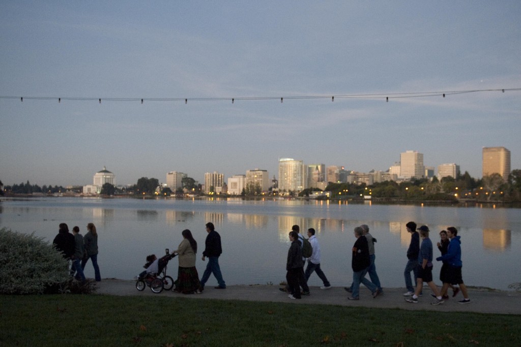 Photo of sunrise at Out of the Darkness Community Walk Oakland. Photo courtesy Teresa Ferguson.