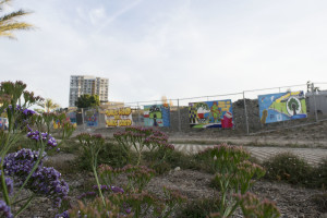 The murals were painted by 11th grade students from Coliseum College Prep High School, located in East Oakland.