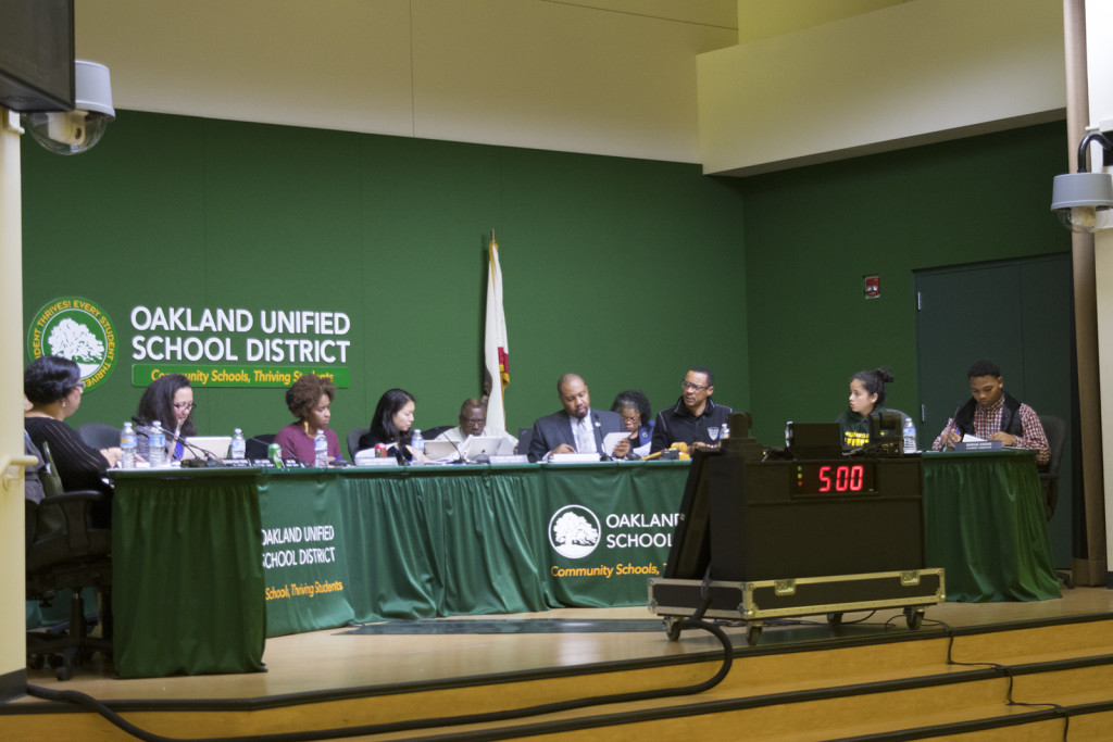 School board directors discuss potential changes in the district's enrollment policy.