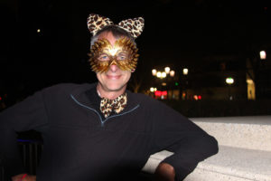 Phillip Price won the “cat-tastic” award for his outfit in Meow at the Moon’s cat costume contest.