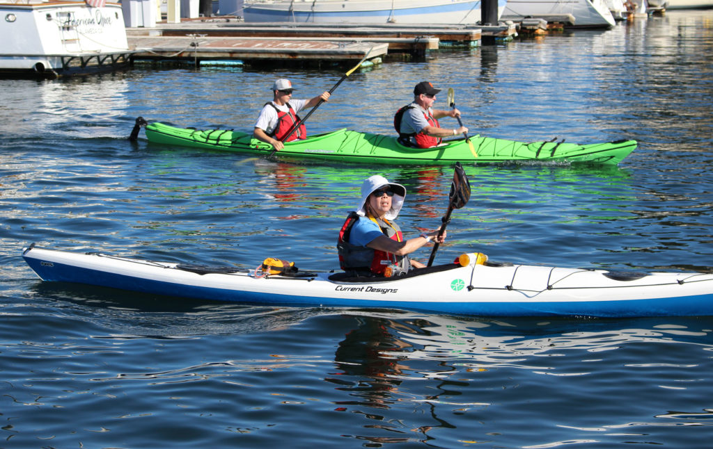 Participants paddle through the Jack London Estuary. Photo by: Brian Krans.