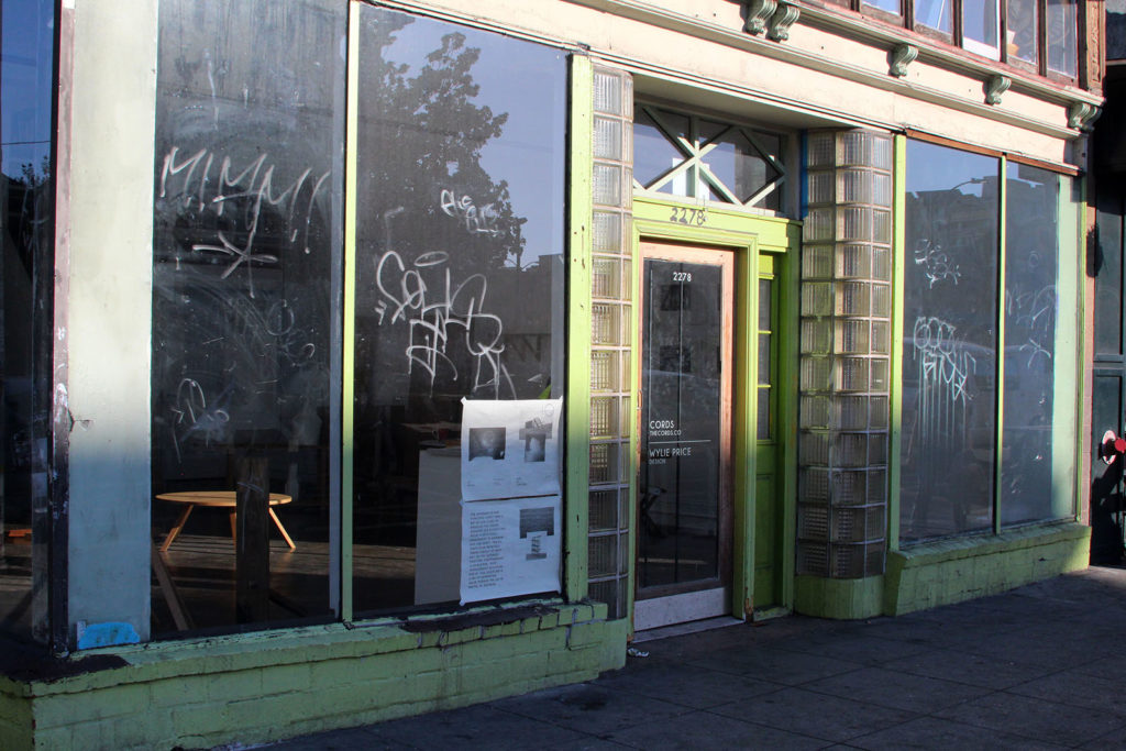 Rock Paper Scissor Collective's former space on Telegraph Avenue. The group left the space in August 2015. Photo by Briana Flin.