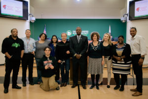 Skyline High School received awards from the school board, in recognition of the school's success in attaining certification of three Linked Learning Pathways. Photo by Rosa Furneaux.