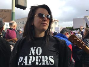 Jessica Escobar said she was marching to support undocumented friends and family members.