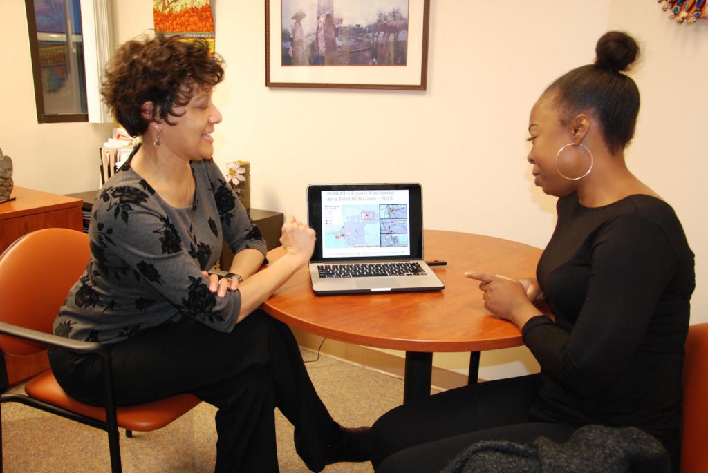 Dr. Marsha Treadwell working on initiative.