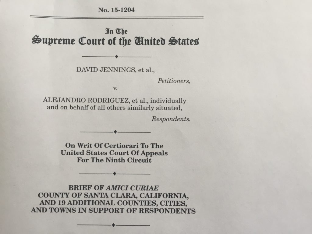 The amicus brief signed by Oakland's City Attorney, Barbara J. Parker, filed by Santa Clara County.