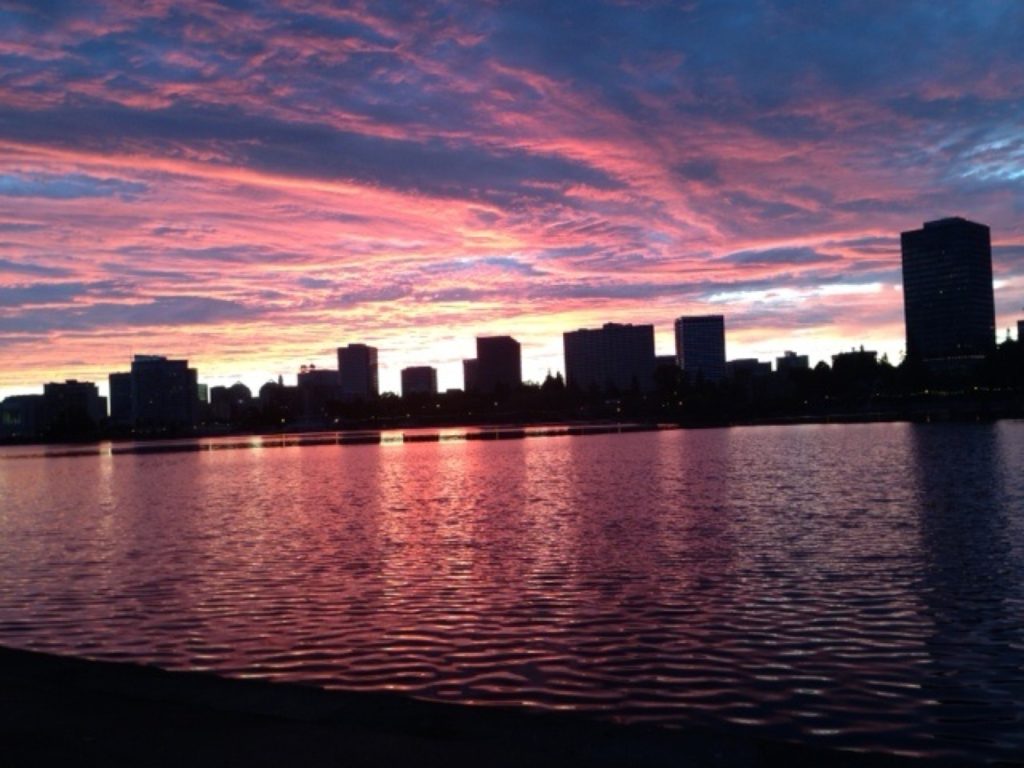 Sunset on Lake Merritt. Photo by Anne Sunderland, our Community Photo of the Week for September 17, 2014.