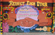 Oakland International High School mural