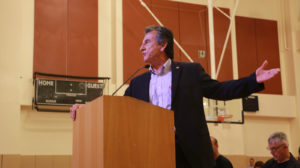District 5 Councilmember Noel Gallo passionately addressed the board regarding the status of the Fremont High School Facilities Master Plan proposed in 2014.