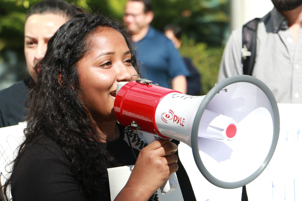 Seventeen-year-old U.S. citizen Jennifer Bravo applauded the passage of SB 29, which would prevent the expansion of immigration detention centers. Her mother is currently incarcerated at Mesa Verde Detention Facility and may be deported to Mexico.