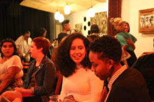 Attendees at The Black Aesthetic film screening on October 5 at Spirithaus Gallery in Oakland.